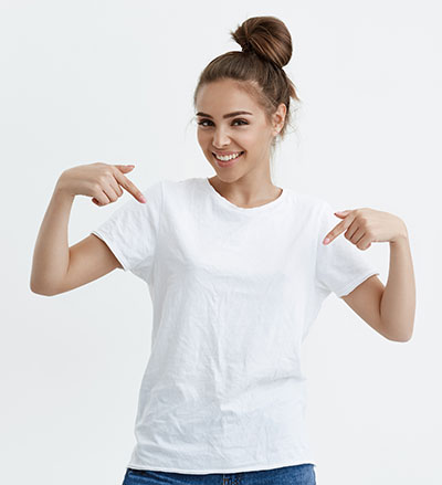Girl in a T-shirt Photo